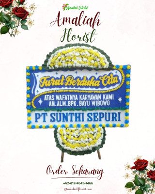 Papan Bunga Duka di Laing